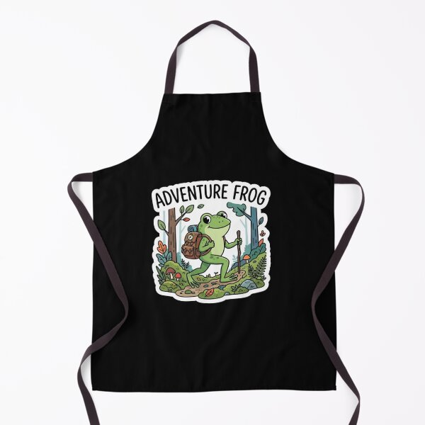 Item preview, Cute Adventure Frog Hiking In The Forest designed and sold by Owcomm.