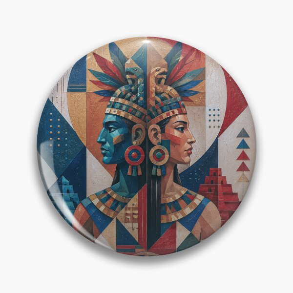 Item preview, Ometecuhtli, Aztec Lord of Duality painting. designed and sold by GalleryKauffeld.