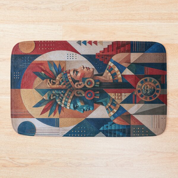 Item preview, Ometecuhtli, Aztec Lord of Duality painting. designed and sold by GalleryKauffeld.
