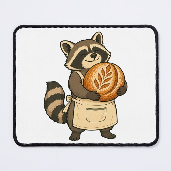 Item preview, Sourdough Raccoon Baker designed and sold by LaunchUIStudio.