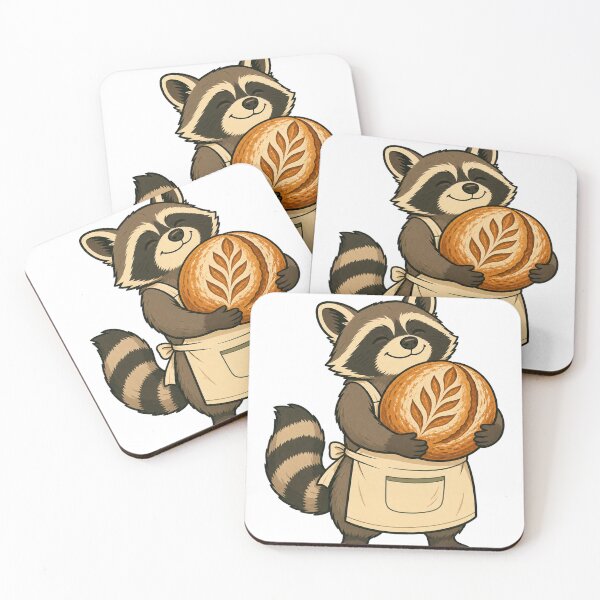 Item preview, Sourdough Raccoon Baker designed and sold by LaunchUIStudio.