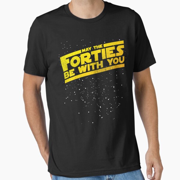 Item preview, May The Forties Be With You Vintage 40th Birthday Distressed Star Illustration designed and sold by kolbasound.