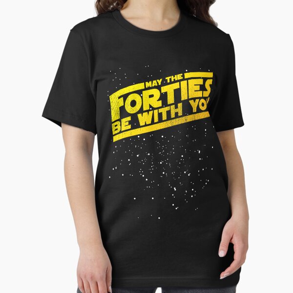 Item preview, May The Forties Be With You Vintage 40th Birthday Distressed Star Illustration designed and sold by kolbasound.