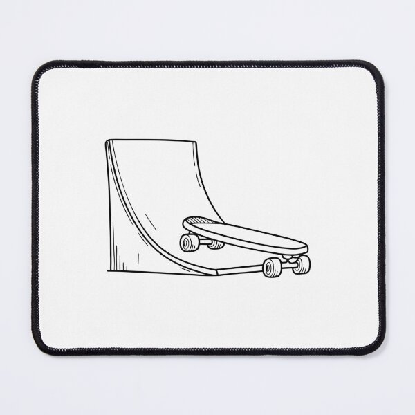 Item preview, A skateboard lying at the foot of an inclined ramp designed and sold by rasagamastore.