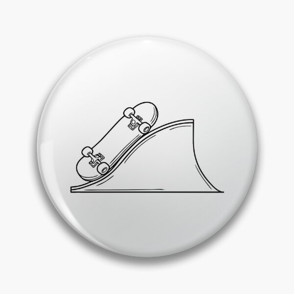 Item preview, A skateboard parked at the bottom end of a steep ramp designed and sold by rasagamastore.