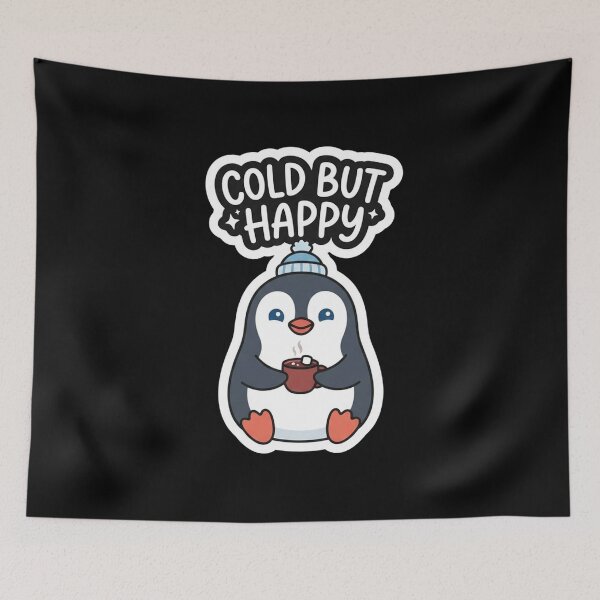 Item preview, Cute Penguin Drinking Hot Chocolate Winter designed and sold by Owcomm.