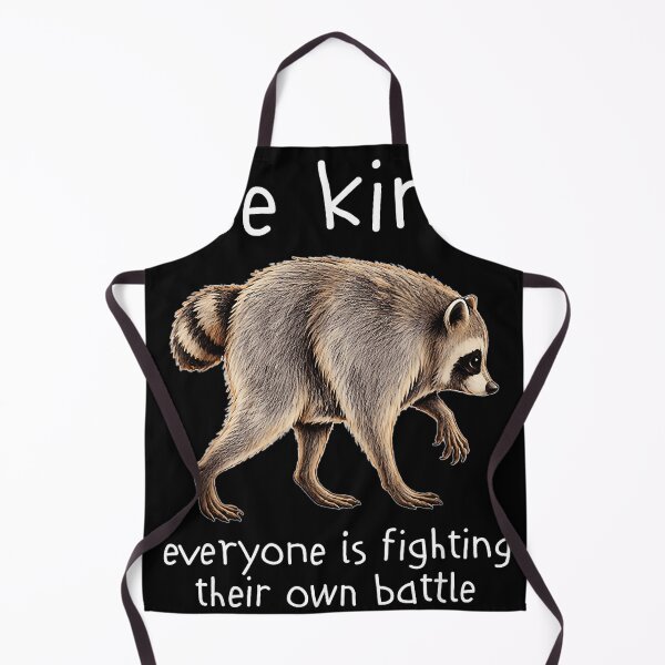 Item preview, Be Kind Everyone Is Fighting Their Own Battle Raccoon Empathy Kindness Quote designed and sold by Hugosploosh.