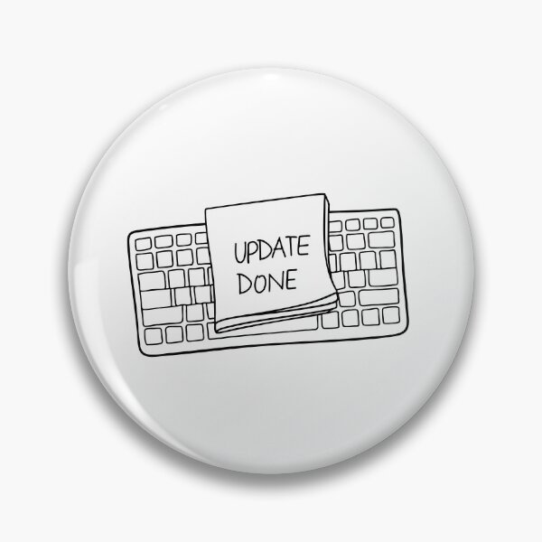 Item preview, A keyboard with a sticky note labeled update done designed and sold by rasagamastore.