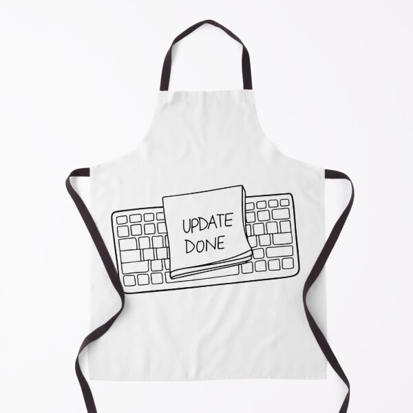 Item preview, A keyboard with a sticky note labeled update done designed and sold by rasagamastore.