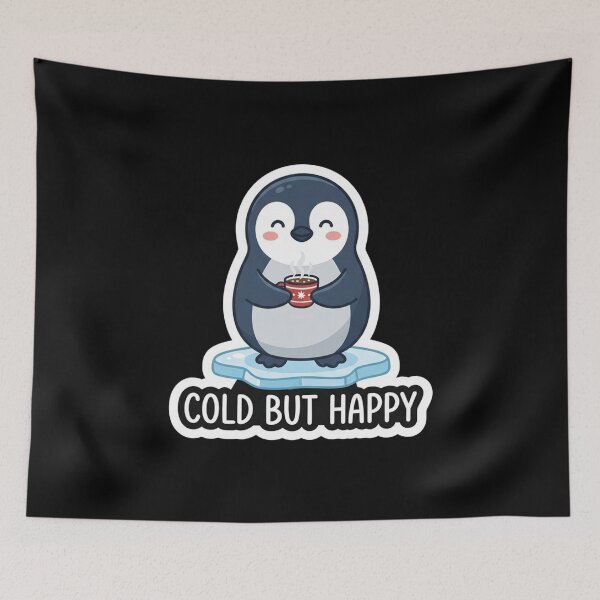 Item preview, Cute Penguin Drinking Hot Cocoa designed and sold by Owcomm.