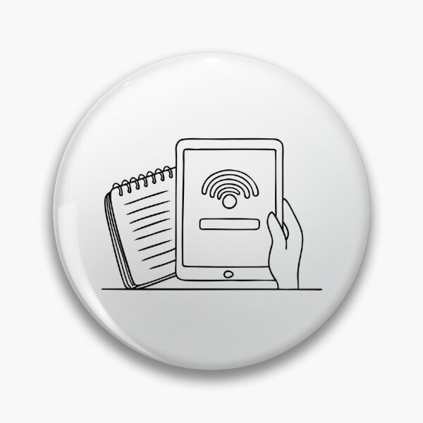 Item preview, A tablet showing software update beside an open notebook designed and sold by rasagamastore.