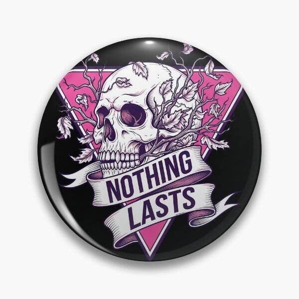 Item preview, Nothing Lasts  Pink Skull and Dead Flowers designed and sold by nuel-art.