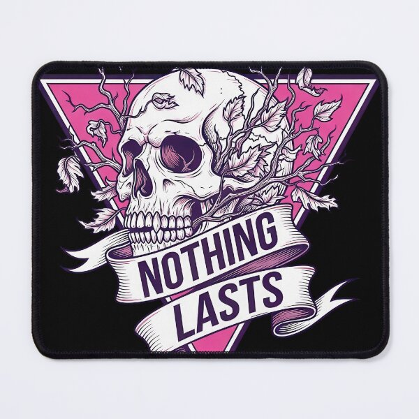 Item preview, Nothing Lasts Pink Skull and Dead Flowers designed and sold by nuel-art.