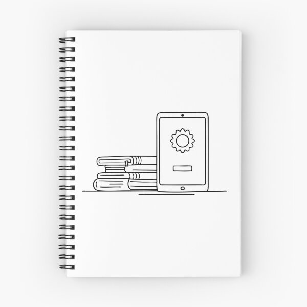 Artikelvorschau, Ein Tablet, das gerade ein Systemupdate durchführt und neben einem Notebook platziert wurde. entworfen und verkauft von rasagamastore.