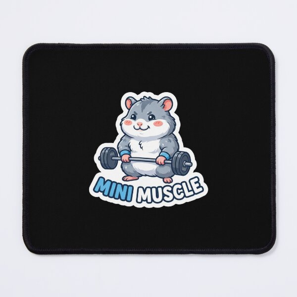 Item preview, Cute Strong Hamster Lifting Heavy Weights designed and sold by Owcomm.