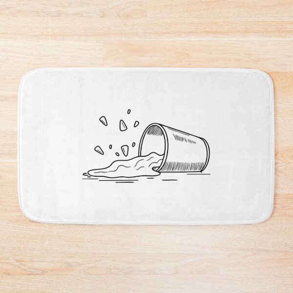 Item preview, A tipped over trash can with its contents spilled nearby designed and sold by rasagamastore.