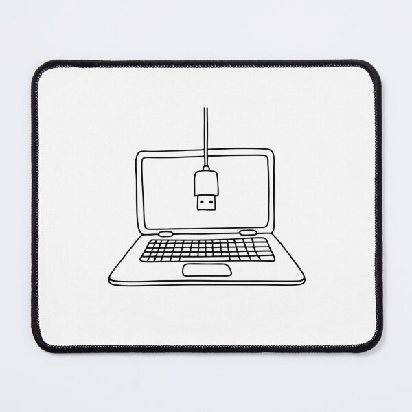 Item preview, A laptop with a USB cable plugged in during file uploading designed and sold by rasagamastore.