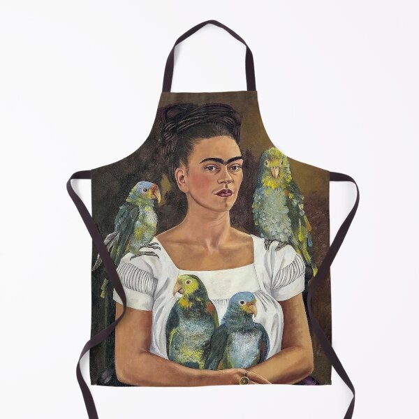 Item preview, Vintage Woman With Parrots Mexican Portrait  Art designed and sold by walterswan.