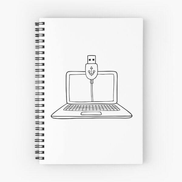Item preview, A USB cord connected to a laptop transferring files designed and sold by rasagamastore.