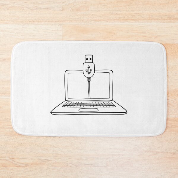 Item preview, A USB cord connected to a laptop transferring files designed and sold by rasagamastore.