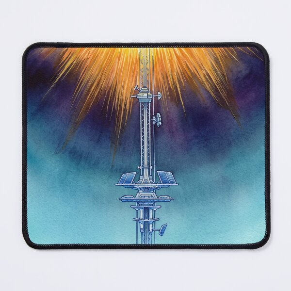 Item preview, Solar Power Tower and Starry Cosmos Watercolor designed and sold by Itjung-Room.