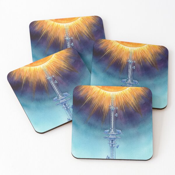 Item preview, Solar Power Tower and Starry Cosmos Watercolor designed and sold by Itjung-Room.