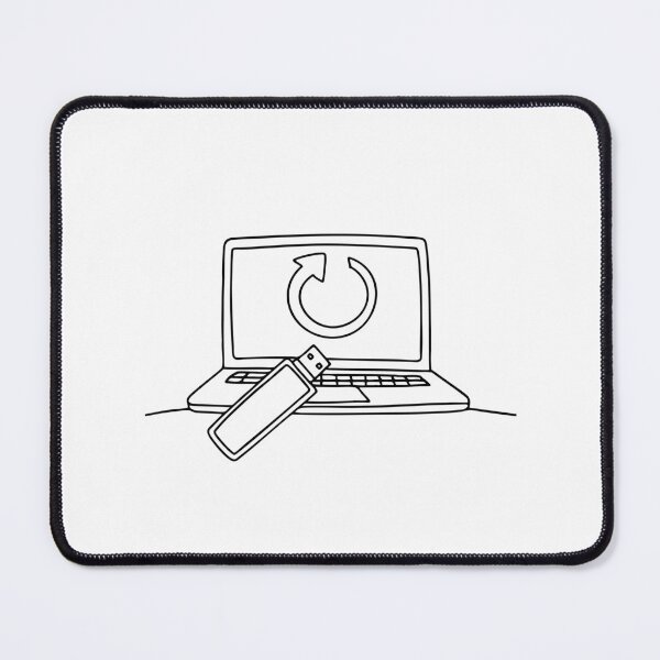 Item preview, A thumb drive near a laptop with a firmware update tag designed and sold by rasagamastore.