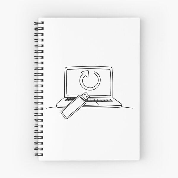 Item preview, A thumb drive near a laptop with a firmware update tag designed and sold by rasagamastore.