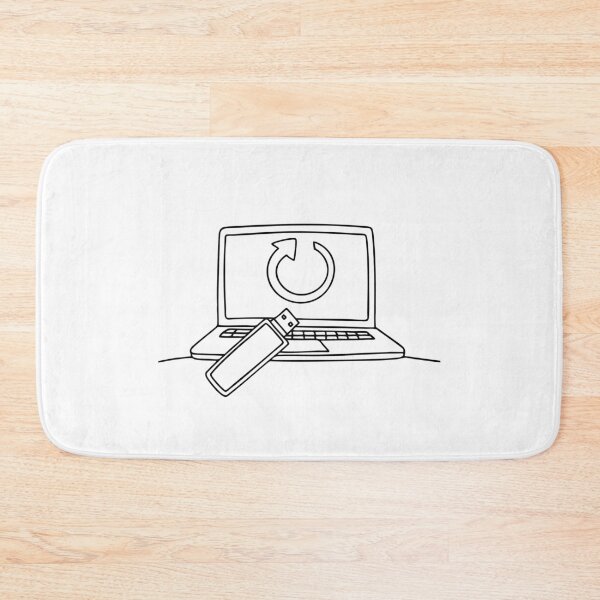 Item preview, A thumb drive near a laptop with a firmware update tag designed and sold by rasagamastore.