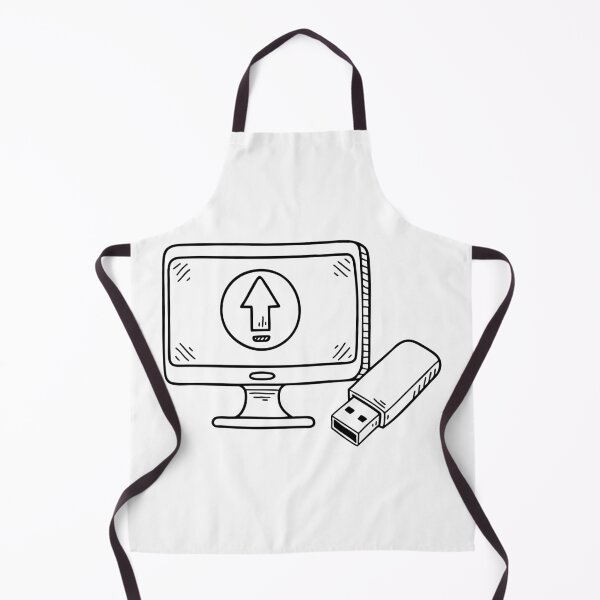 Item preview, A USB stick next to a monitor showing file upload in progress designed and sold by rasagamastore.