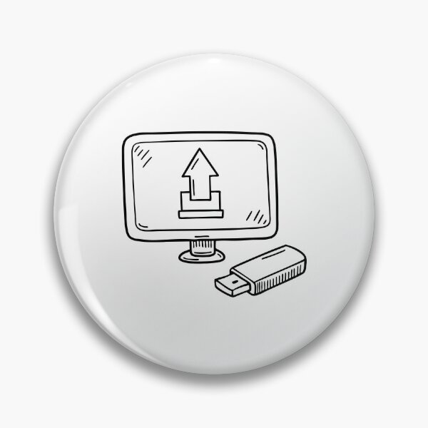 Item preview, A flash drive beside a screen displaying an upload window designed and sold by rasagamastore.