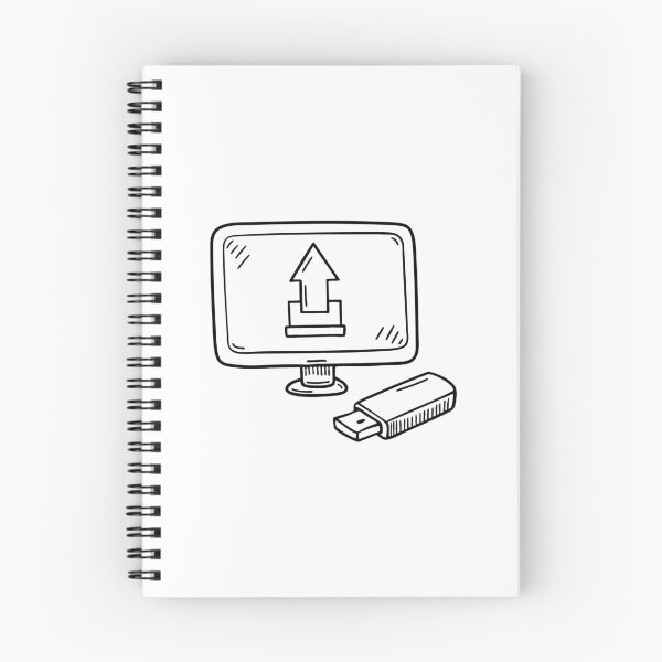 Item preview, A flash drive beside a screen displaying an upload window designed and sold by rasagamastore.