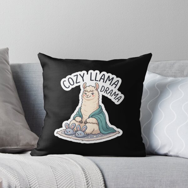 Item preview, Cozy Llama Drama Cute Animal Humor designed and sold by Owcomm.