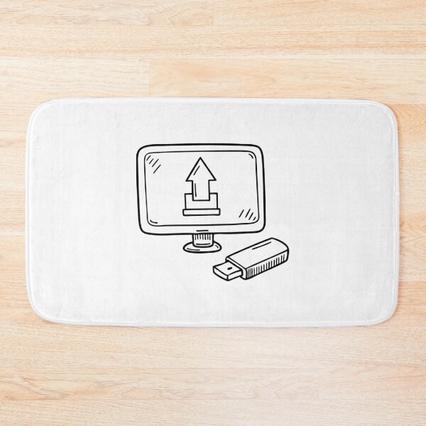 Item preview, A flash drive beside a screen displaying an upload window designed and sold by rasagamastore.