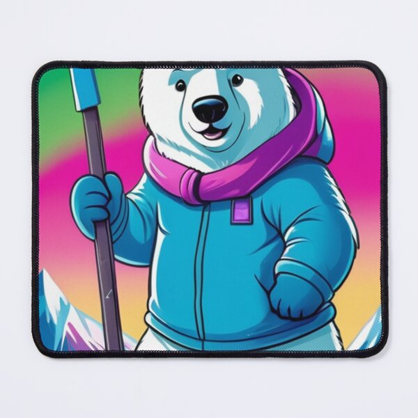 Item preview, Illustration - Illustrated Polar Bear, Animated Exploration in a Winter Landscape designed and sold by World-Pets.