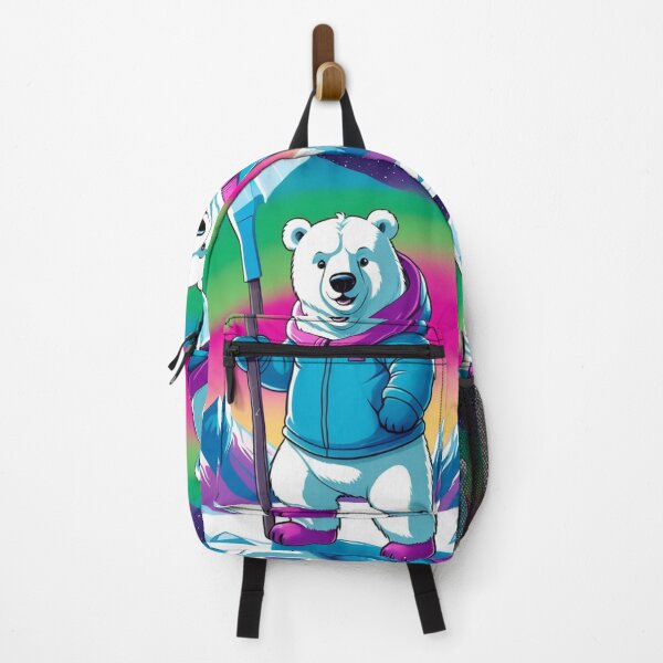 Item preview, Illustration - Illustrated Polar Bear, Animated Exploration in a Winter Landscape designed and sold by World-Pets.