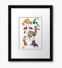 African animals Framed Print