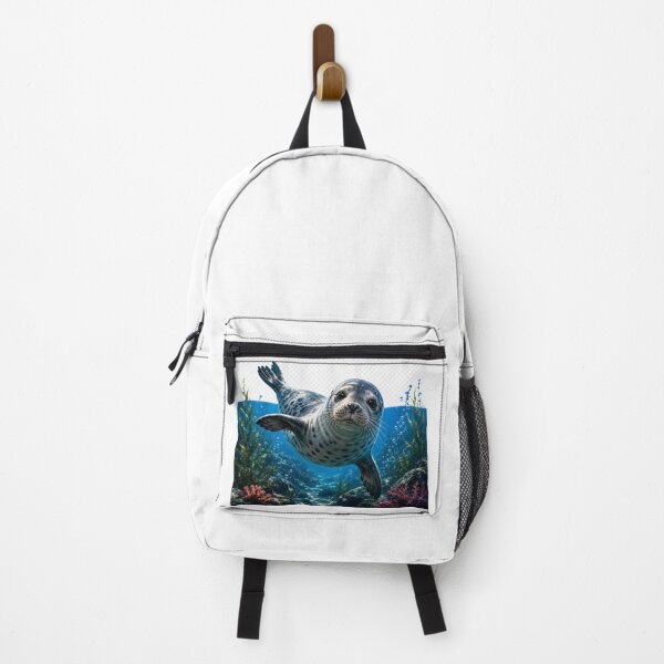 Item preview, Cute Underwater Seal Sticker Design – Realistic Ocean Wildlife Marine Animal Art with Transparent Background designed and sold by Fabrifrank.