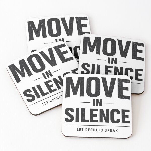 Item preview, Move in Silence – Motivational Quote Sticker designed and sold by singhworldcr.