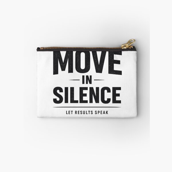 Item preview, Move in Silence – Motivational Quote Sticker designed and sold by singhworldcr.