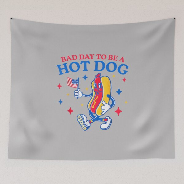 Item preview, Bad Day to Be A Hot Dog Funny BBQ Grilling 4th of July designed and sold by FrankIsabel.
