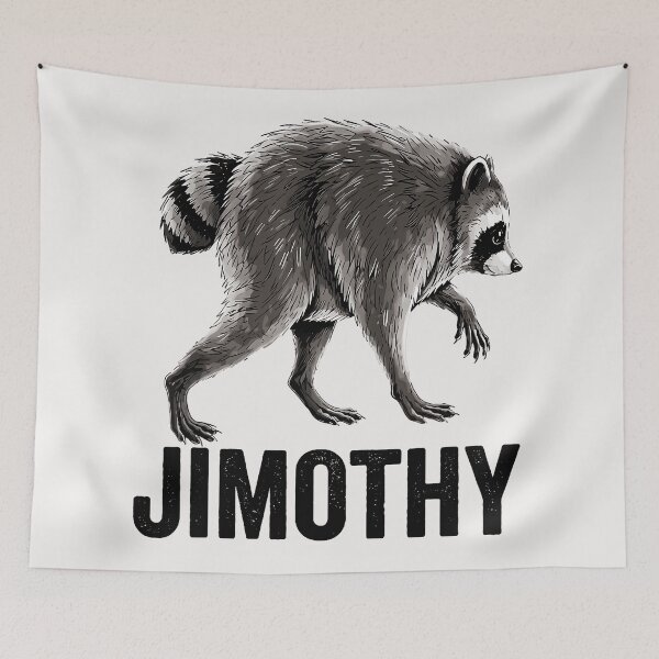 Item preview, Jimothy Raccoon Funny Animal Meme designed and sold by Hugosploosh.