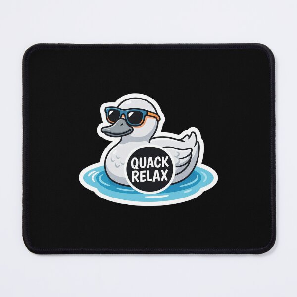 Item preview, Cool Duck Wearing Sunglasses Relaxing In Water designed and sold by Owcomm.