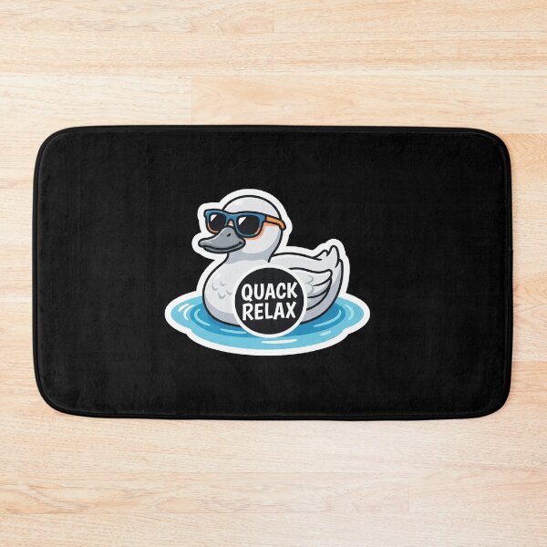 Item preview, Cool Duck Wearing Sunglasses Relaxing In Water designed and sold by Owcomm.