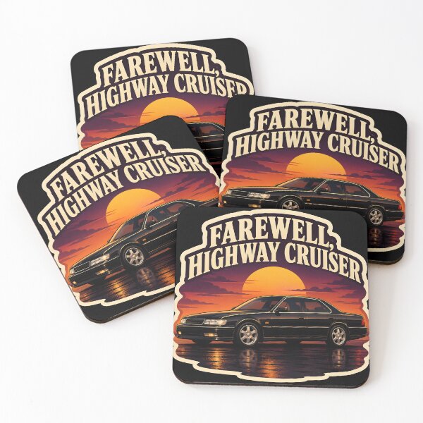 Item preview, Farewell Highway Cruiser - Vintage 90s Sedan Sunset designed and sold by MustHaveVibes.