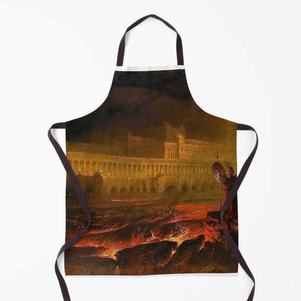 Item preview, Dramatic Pandemonium Hellfire City Apocalyptic Painting designed and sold by walterswan.