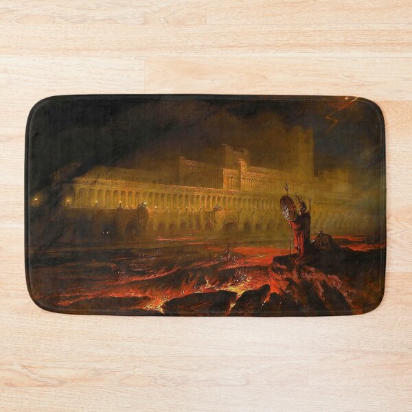 Item preview, Dramatic Pandemonium Hellfire City Apocalyptic Painting designed and sold by walterswan.