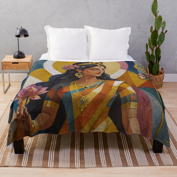 Item preview, Hindu Goddess Parvati painting. designed and sold by GalleryKauffeld.