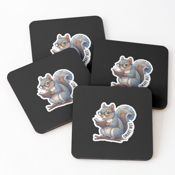 Item preview, Smart Squirrel Reading A Book With Glasses designed and sold by Owcomm.