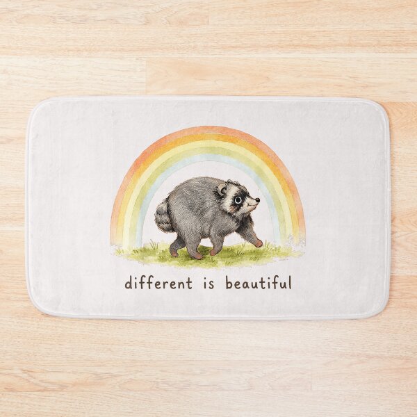Item preview, Different Is Beautiful Raccoon Rainbow Animal Lover Quote designed and sold by Hugosploosh.